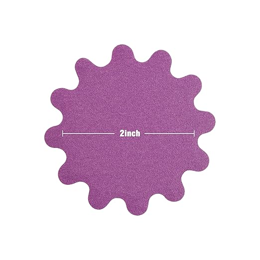 MAXMAN 2 Inch Sanding Discs 50Pcs, Wet Dry Hook and Loop Flex Edge Sanding Discs, 400 Grit Sandpaper, Wavy Sand Paper for Drill and Bowl Sanders, Drill Sanding Attachments, Edge Sanding Tools
