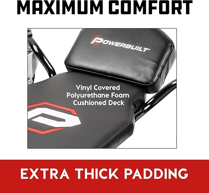 Powerbuilt Big Wheel Creeper, Overlanding, Off Road Wheels, Adjustable Head Rest - 642955ECE