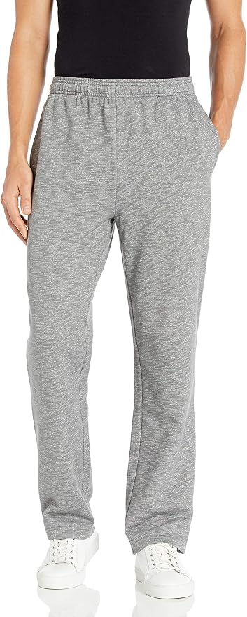 Amazon Essentials Men's Relaxed Straight Leg Fleece Open Bottom Sweatpant (Available in Big & Tall)
