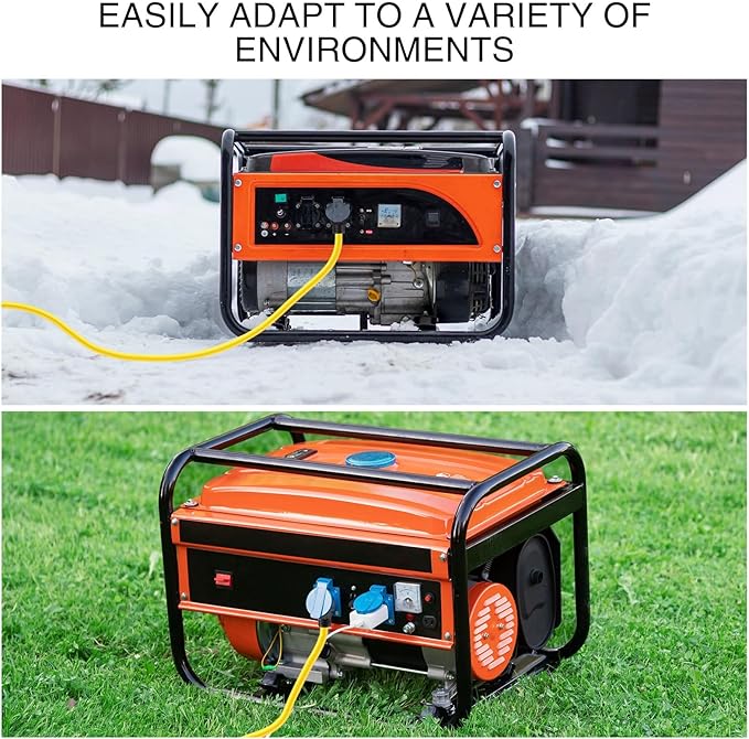 Kanayu 40 FT NEMA 5-20 Extension Cord, 5-20P Male Plug to 5-20/5-15R Female Receptacle, 20 Amp T-Blade Outlet Extension Power Cord with Indicator Light, 12 AWG, ETL Listed