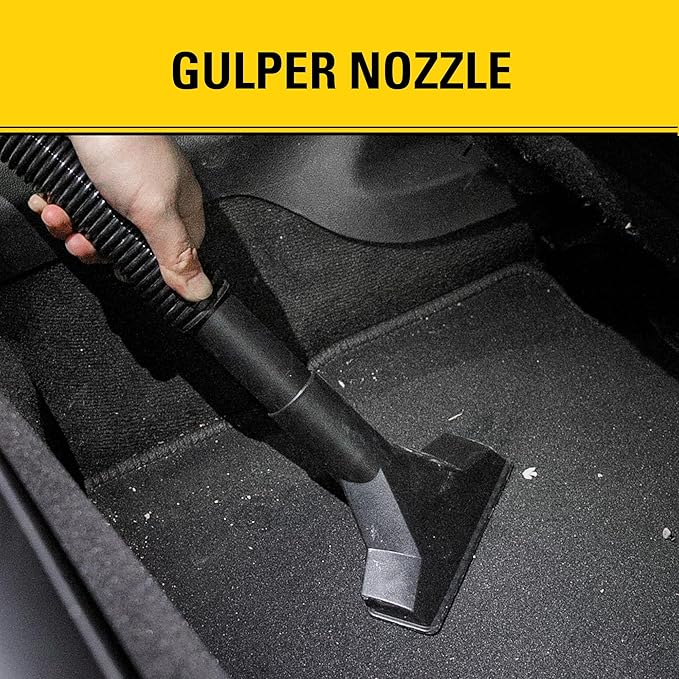 Stanley 3 Gallon Portable Shop Vacuum, 3 Peak HP Wet Dry Suction Vac,Multi-functional Crevice Nozzle with Retractable Hose Vacuum for Home, Car Detailing, Jobsite, Garage & Workshop SL18910P-3