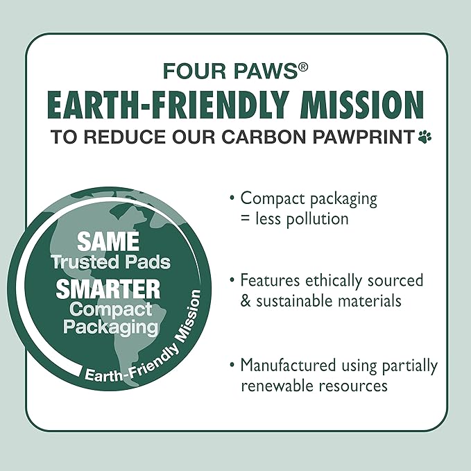Four Paws Wee-Wee Superior Performance Unscented Large Pee Pads for Dogs & Puppies, Quilted Leak-Proof Dog Housebreaking Potty Training Floor Protection, 27.5" x 44", 150 Count