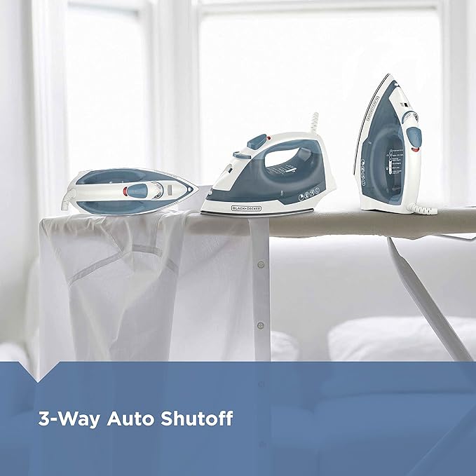 BLACK+DECKER Easy Steam IR40V Compact Iron & IR1350S Professional Steam Iron Bundle
