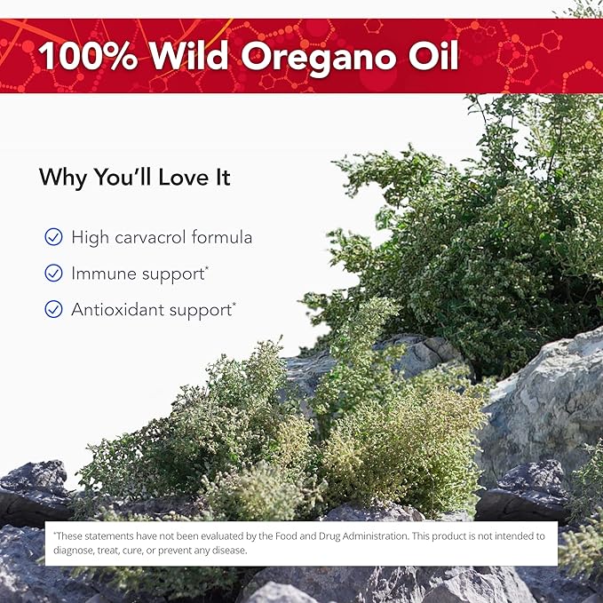 Physician's Strength OregaWild - 13.5 mL - 100% Wild Oregano Oil - 216 Servings