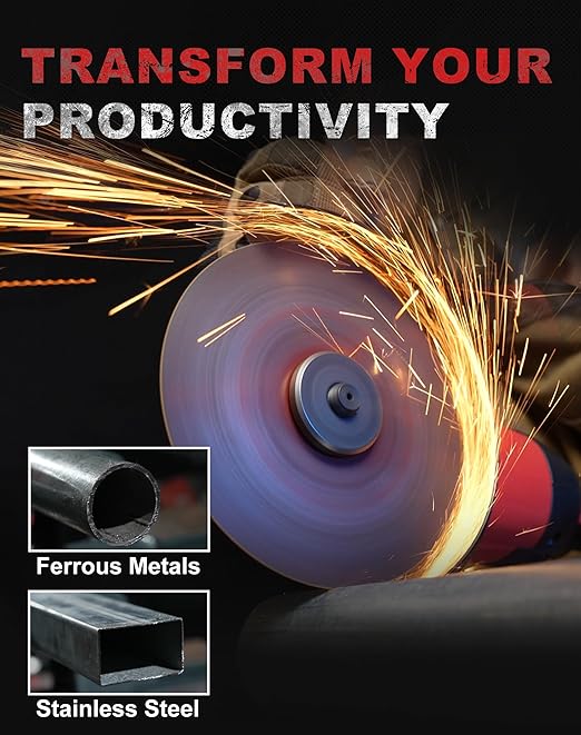 EZARC Cut Off Wheels 25 Pack, 5'' x .045'' x 7/8'' Thin Grinder Cutting Wheel, Metal & Stainless Steel Cutting Disc for Angle Grinders