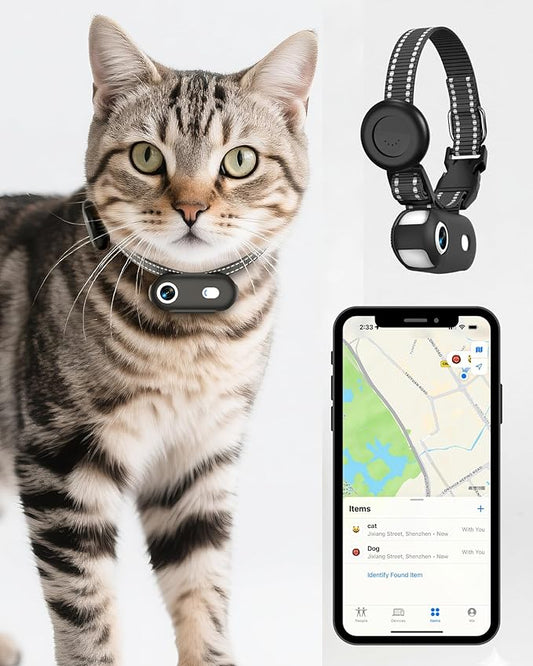 Cat & Dog Camera Collar with Phone APP, 1080P HD Video Recording Pet Camera Collar – Lightweight Pet POV Cam for Curious Cats & Adventurous Pups