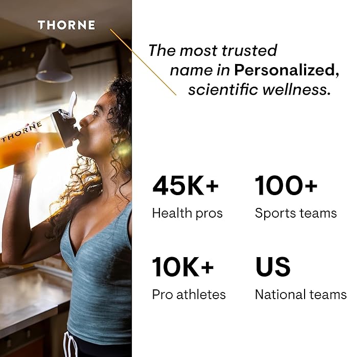 THORNE Iron Bisglycinate - 25 mg Iron Supplement for Enhanced Absorption Without Gastrointestinal Side Effects* - NSF Certified for Sport - Gluten-Free - 60 Capsules