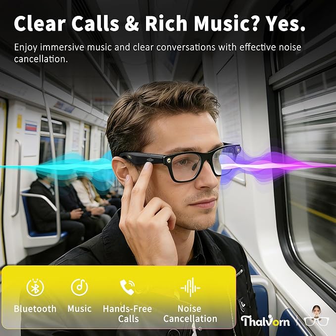 Innovative Smart Glasses,2026 Cutting-Edge AI HD Camera Glasses,AI Voice Assistant,Object Recognition,100+ Languages Real-time Translation,Support Video Photo Music Calling,Wearable Tech for Men Women