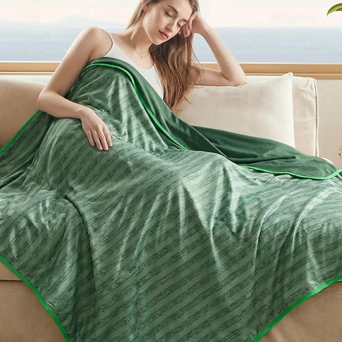 Guohaoi Cooling Blanket for Hot Sleepers and Night Sweats 50"x70" Twin Size | Arc-Chill Q-Max >0.5 Cool Fiber,100% Oeko-Tex Certified Lightweight Summer Blanket for Travel/Outdoor Ultra Cold Breathable