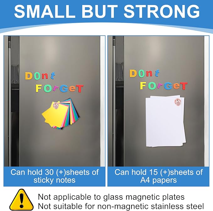 LOVIMAG Fridge Magnets 16Pcs for Refrigerator Whiteboard, Colorful | Small Strong Neodymium Metal Cute Push Pin for Classroom, Kitchen, Accessories Decorative, Office, Calendar