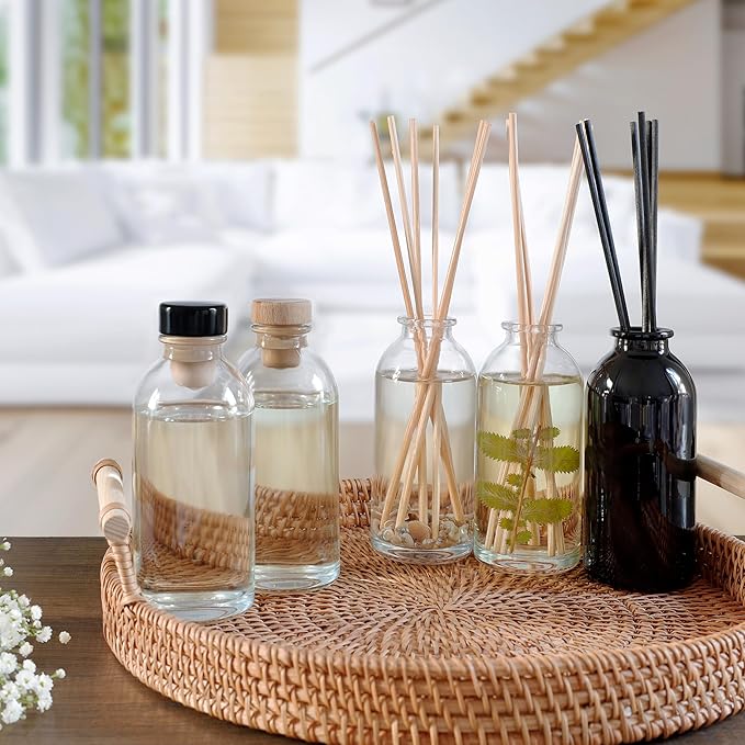 Urban Naturals Spiced Chestnut Oil Reed Diffuser Refill with Free Set of Reed Sticks – Comforting Autumn Scent of Chestnuts, Cinnamon, Clove and Cedar Wood – Vegan, 4 oz, Made in the USA