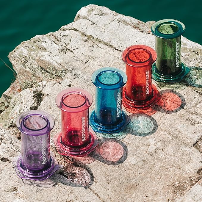 AeroPress Clear Black Coffee Press, French Press, Pour-Over & Espresso Style