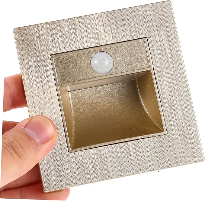 Indoor Motion Sensor Led Stair Lights Eye-Caring Warm Glow Step Lights for Hallways Rvs and Outdoor Use Durable Embedded Design with Smart Sensor Technology