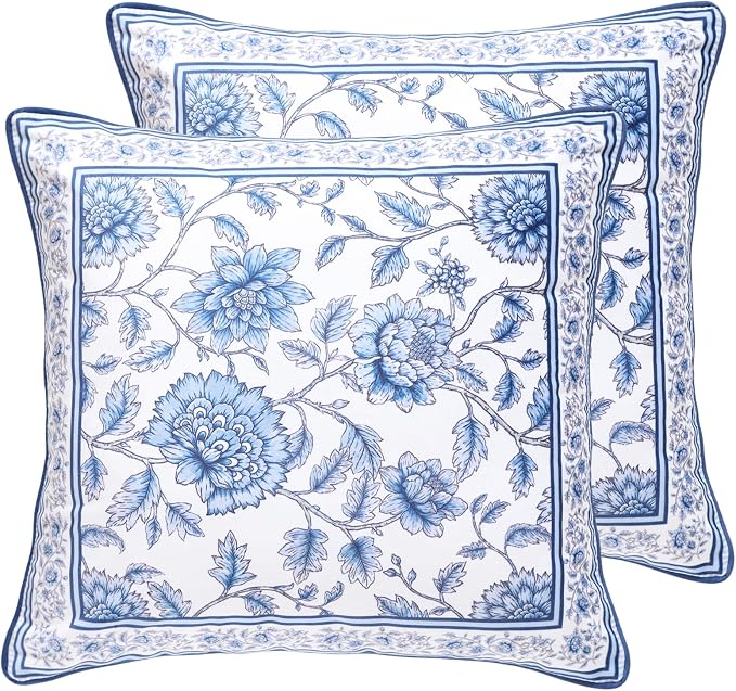 Designer Velvet Throw Pillow Cover,Set of 2,18"x18"-BlueWilow | Pillow Cover,Concealed Zipper Design,Dragonfly Pattern,Sofas,Bedroom,Living Room,Lounge Chairs,All Season Home Decor