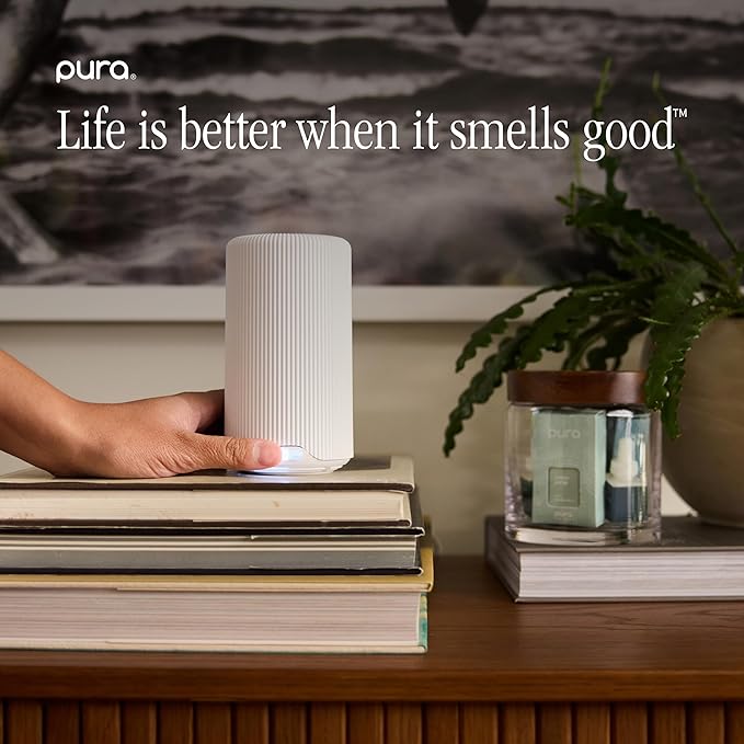 Pura x Studio McGee Home Scent Refill - Smart Air Diffuser - Up to 120-Hours of Luxury Fragrance per Refill - Home Essential - Clean & Safe Diffuser Fragrance - 2 Pack, Violet Fig