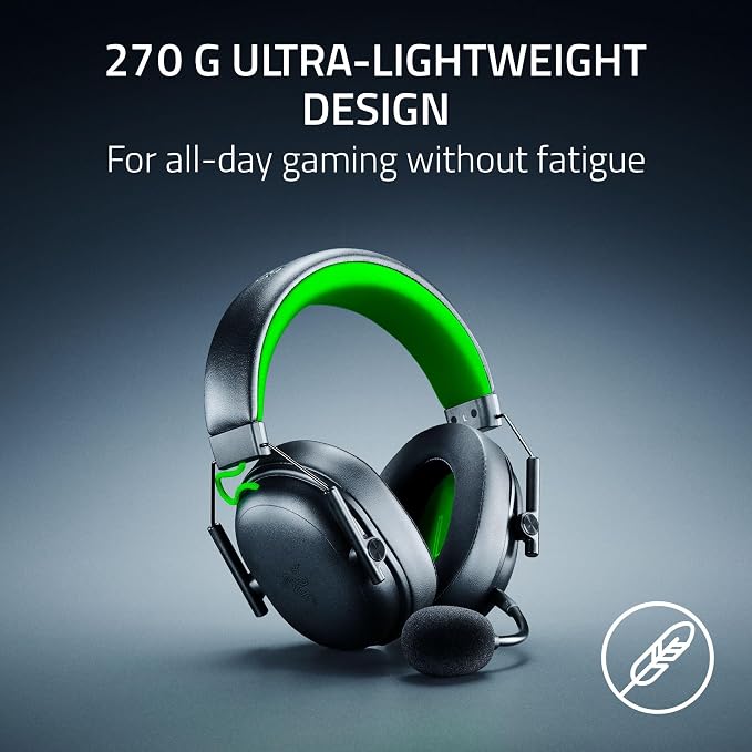 Razer BlackShark V3 X HyperSpeed Wireless Xbox Gaming Headset, Black | 50mm Drivers, Cardioid Mic, 2.4 GHz, Bluetooth, Works with PC, Mac, PS5, Nintendo Switch, Smartphone, 70 Hr Battery