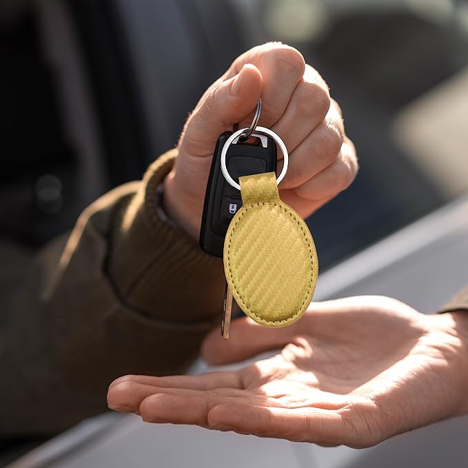 LaserGram Oval Keychain, Sunflowers, Personalized Engraving Included