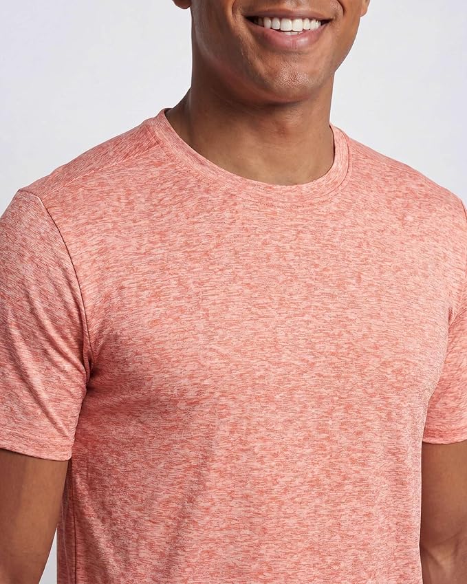 5 Pack Men's Dry Fit Short Sleeve T-Shirt Gym Workout Athletic Running Tee | Cooling, Moisture-Wicking, Crew Neck, Quick-Dry, Breathable, Active, Exercise, Fitness, Basketball, Cycling, Hiking, Tennis