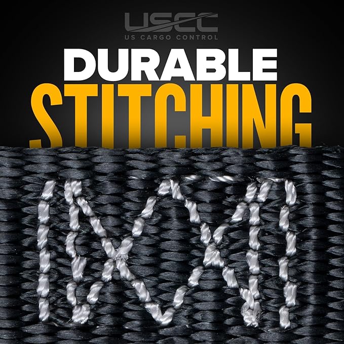 US Cargo Control Endless Ratchet Straps 1 Inch x 30 Foot (4-Pack), Hookless Ratchet Straps 30 FT, 1,500 LBS Break Strength, 1 Inch Tie Downs for Motorcycles, Bikes, Pallets, Kayaks, and Bundling