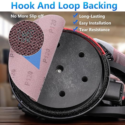 9 Inch Premium Ceramic Mesh Sanding Disc 60 Grit, 25 Pack Round Hook and Loop Mesh Anti-Clogging Drywall Sandpaper Disc Dust Free for Drywall Sander