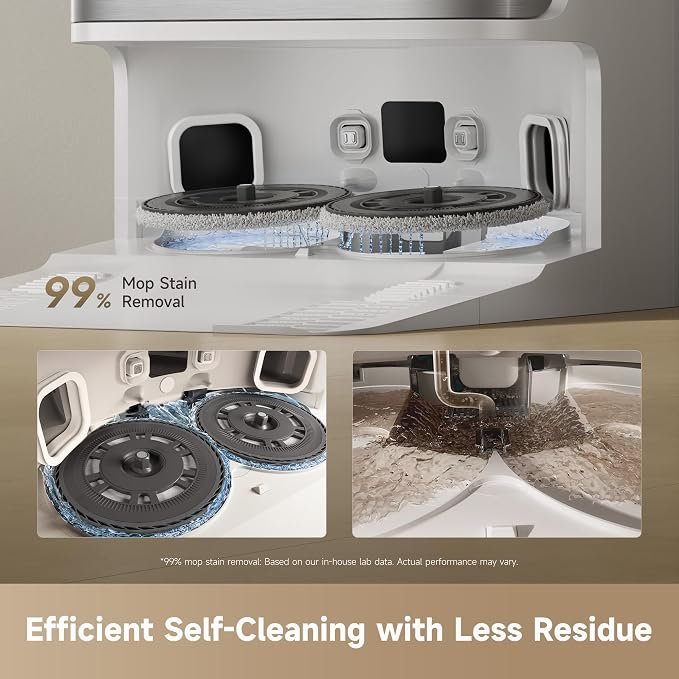 dreame D30 Ultra Robot Vacuum and Mop, All-in-One Base Station | 25,000Pa Powerful Suction, 100-Days Auto-Empty, MopExtend Tech for Edge Cleaning, Smart Obstacle Avoidance, White
