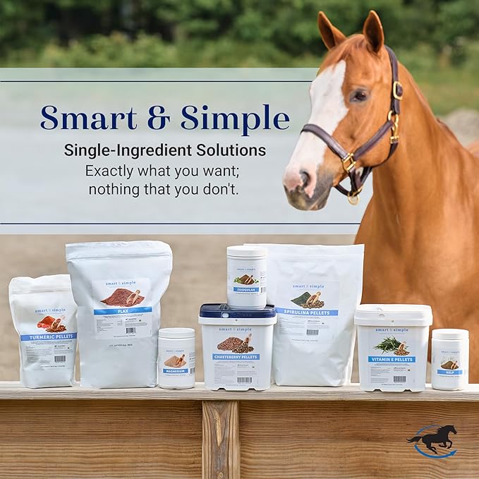 Smart & Simple Kelp Meal for Horses | Seaweed Vitamin and Mineral Supplement for Horses | Provides Calcium, Phosphorous, Potassium and More | 324 Servings | 5lb