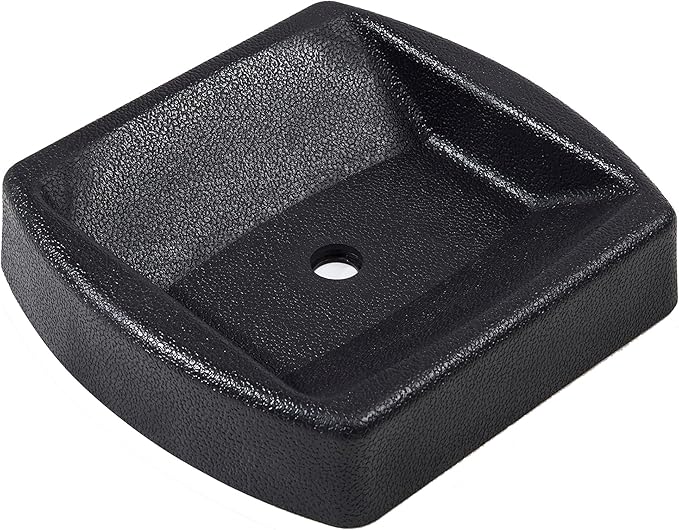 LEORAY Jack Wheel Chock, Reinforced Rubber Jack Caster Wheel Dock for Caravans and Trailers (Dual Wheel)