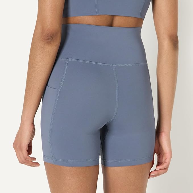 Amazon Essentials Women's Active FormFlex Buttery Soft High Waist Biker Shorts