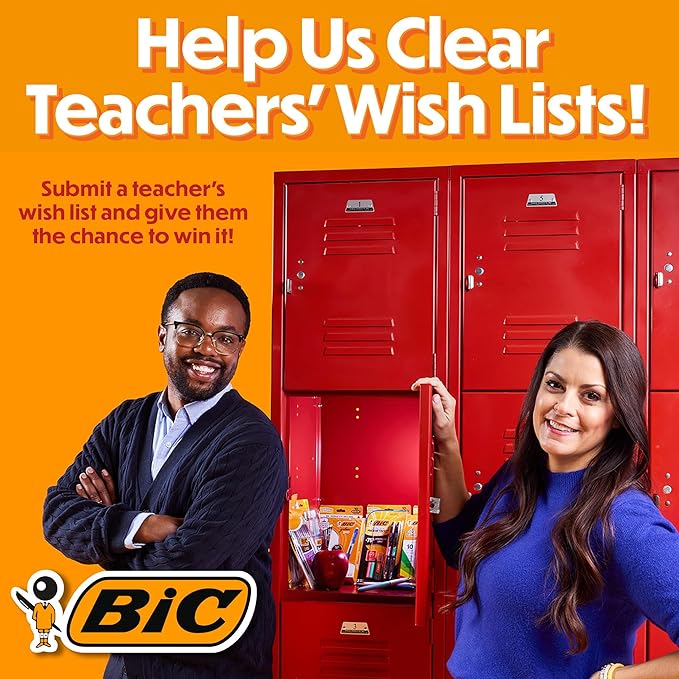 BIC Brite Liner Highlighters, Chisel Tip, 12-Count Pink Set for Organizing