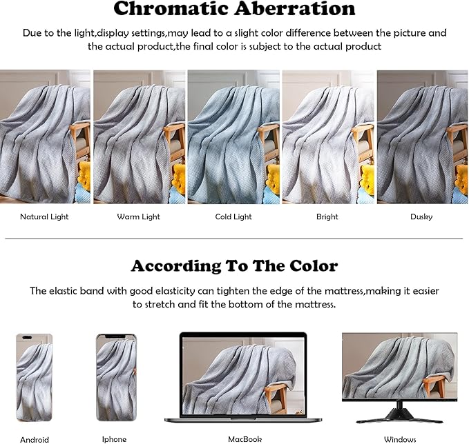 NEWCOSPLAY Fleece Leaves Pattern Twin Blanket, Grey, 60"x80" | Super Soft Throw Blanket, Lightweight Cozy Bed Sofa Blanket, Premium Silky Flannel Fleece, Travel Blanket for All Season Use