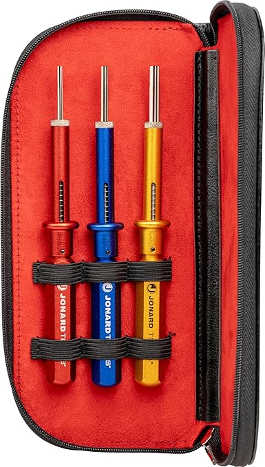 Jonard Tools KR-260 3 Piece Extraction Tool Kit with Leather Case