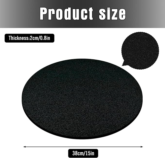 5 Pack 15'' Oil Drain Splash Pad, Oil Splash Pad for Car Changing Oil Transmission Drain Pan, Oil Change Splash Pad for Mechanics and Automotive Techs, Black