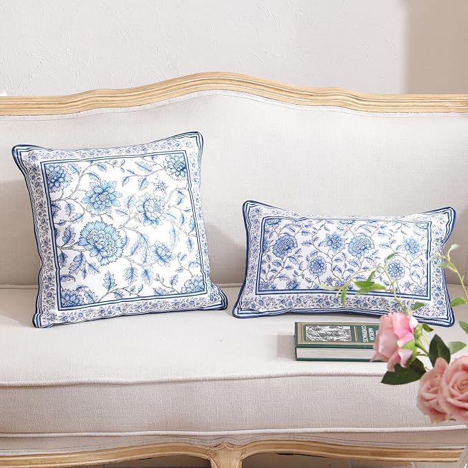 Designer Velvet Throw Pillow Cover,Set of 2,22"x22"-BlueWilow | Pillow Cover,Concealed Zipper Design,Dragonfly Pattern,Sofas,Bedroom,Living Room,Lounge Chairs,All Season Home Decor