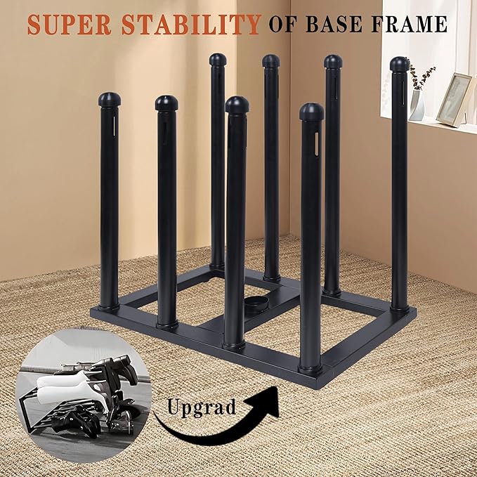 Boot Rack Organizer Tall Boots Boot Storage Free Standing Shoe Racks Black Metal for Dorm Room, Closet, Entryway, Bedroom for 4 Pairs With Multifunctional Portable Dryer 600W(54 * 50.1 * 30)