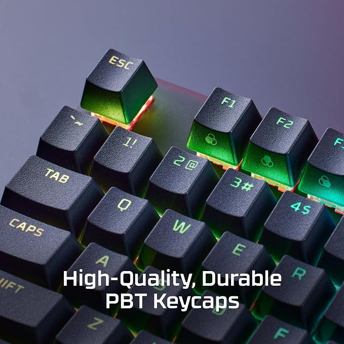 HyperX Alloy Origins PBT - Mechanical Gaming Keyboard, Keycaps, RGB Lighting, Compact, Aluminum Body, Adjustable Feet, Customizable with NGENUITY, Onboard Memory Clicky Switch, Black