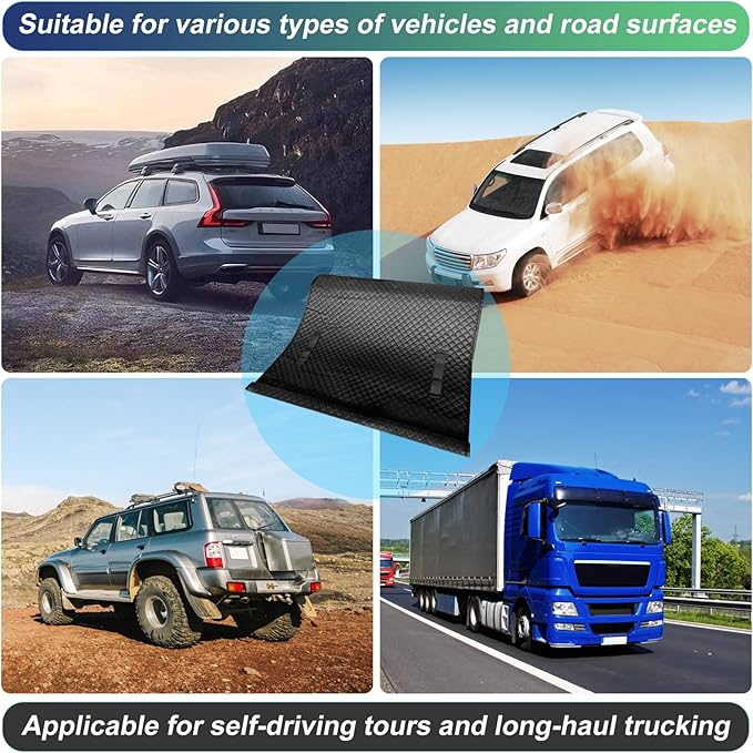 Wayona Rolling Creeper Mat 58"X27", Foldable Under Car Repair Mat for Mechanics, Automotive Creeper Mat with Storage Bag Gloves for Low Clearance, Uneven Roads, Long-Distance Trucks and All Terrains