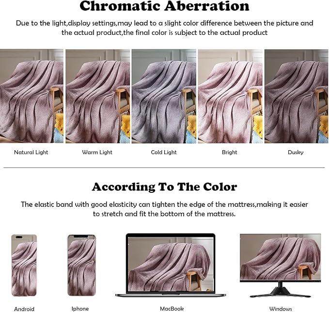 NEWCOSPLAY Fleece Leaves Pattern Queen Blanket, Light Purple, 90"x90" | Super Soft Throw Blanket, Lightweight Cozy Bed Sofa Blanket, Premium Silky Flannel Fleece, Travel Blanket for All Season Use