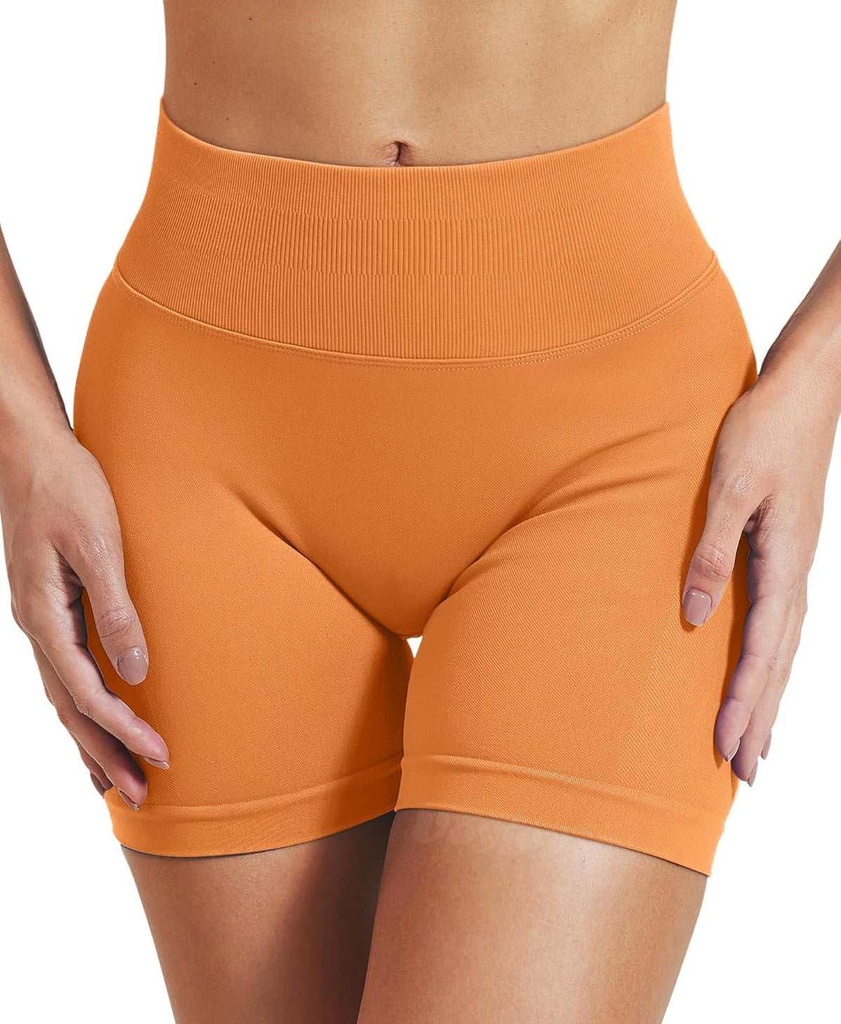 VOYJOY Women's Scrunch Butt Lifting Workout Shorts - Seamless Gym Biker Shorts in 2.5"/3.6"/4.5"/6" Sizes
