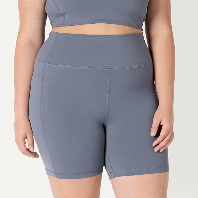 Amazon Essentials Women's Active FormFlex Buttery Soft High Waist Biker Shorts