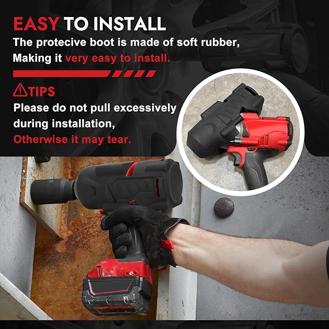 49-16-2864 M18 3/4 Impact Protective Boot For Milwaukee 2864-20 2863-20 2862-20 M18 3/4" Fuel High Torque Impact Wrench