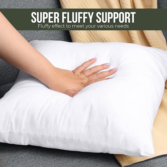 Utopia Bedding Throw Pillows, 18x18 Pillow Inserts, Pack of 1, White | Down Alternative Throw Pillow Inserts, Couch Pillows for Indoor Decor, Plush & Supportive, Decorative Cushion for Sofa, White