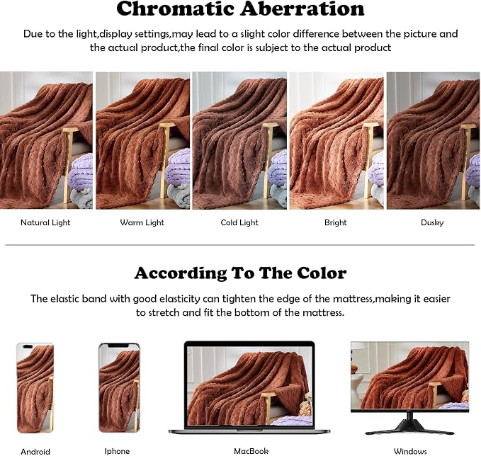 NEWCOSPLAY 3D Waffle Checkered Flannel Throw Blanket, Coffee, 50"x70" | Super Soft Cute Lightweight Decorative Premium Silky Fleece Blanket for Couch Sofa Bed, Gift for Women Men, All Season Use