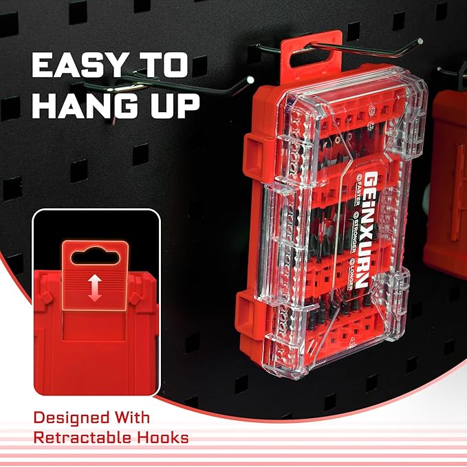 113Pcs Impact Screwdriver Bits Set, Magnetic S2 Steel 1??2?쒺hillips/Square/Torx/Slotted/Security Torx/Hex Bits Tips,Impact Bit Holder and Nut Driver and Socket Adapter with Storage Box Case