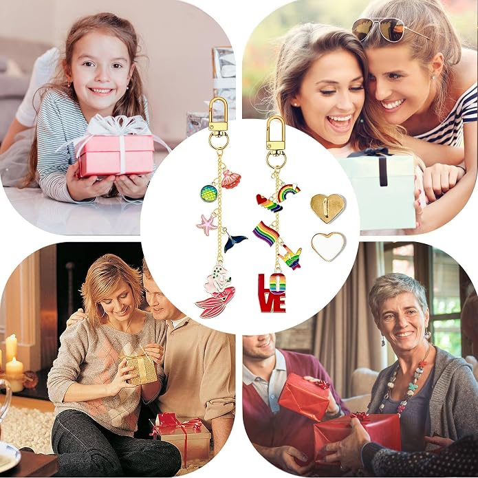 Charm Chains for Kindle,Cute E-reader Phone Charm Bracelets Accessories Compatible for Kindle E-Reader Phone iPad AirPod,Gifts for Reader Booklovers