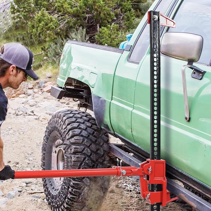 GarveeTech 3 T Farm Jack, 33 in Utility Farm Jack, 6600 LBS Capacity Ratcheting Off Road Utility Jack, Heavy-Duty Farm Jacks Foratv, Utv, SUV, Tractor, Truck, Universal Jack