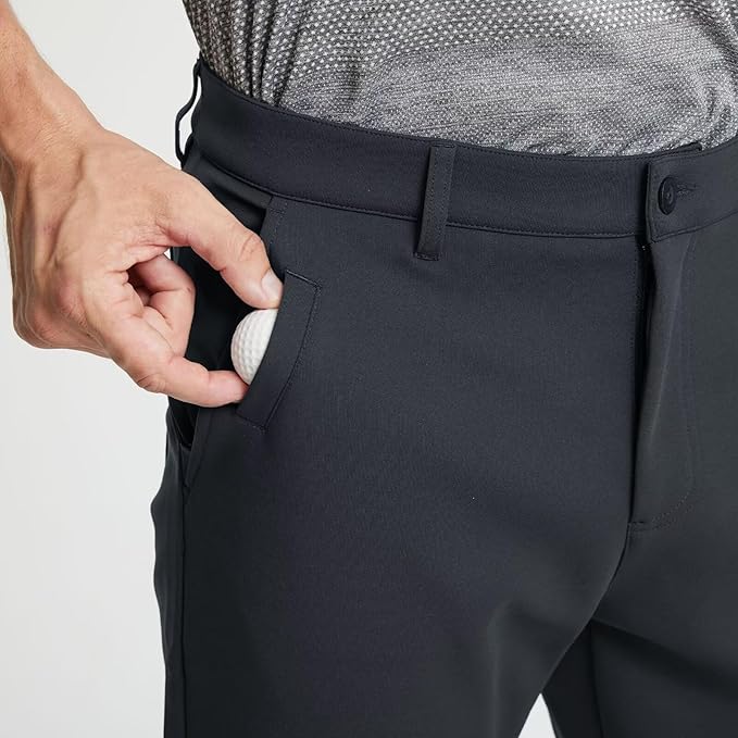 M MAELREG Golf Fleece Lined Pants Men Softshell Water-Resistant Workout Casual Outdoor Hiking Insulated Winter Pants for Men