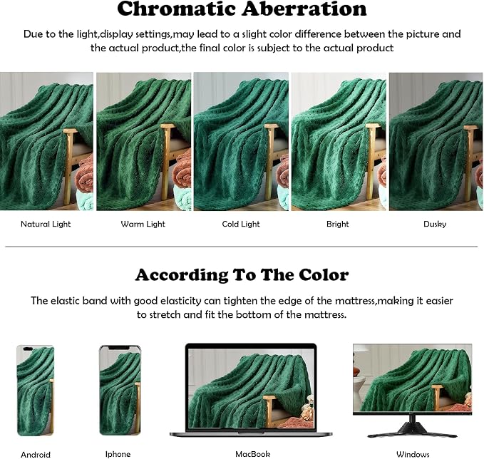 NEWCOSPLAY 3D Waffle Checkered Flannel Twin Blanket, Dark Green, 60"x80" | Super Soft Cute Lightweight Decorative Premium Silky Fleece Blanket for Couch Sofa Bed, Gift for Women Men, All Season Use
