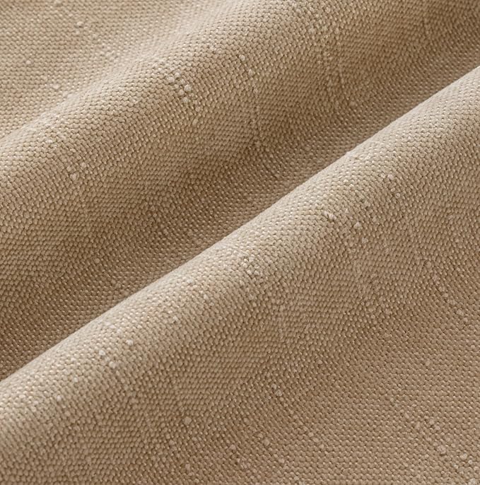 MIULEE 12x20 Inch Lumbar Textured Chenille Pillow Covers Starfish Khaki | Pack of 2 Camel Decorative Soft Pillows, Solid Textured Cushion Covers, Modern Home Decor for Couch Sofa Bedroom Living Room