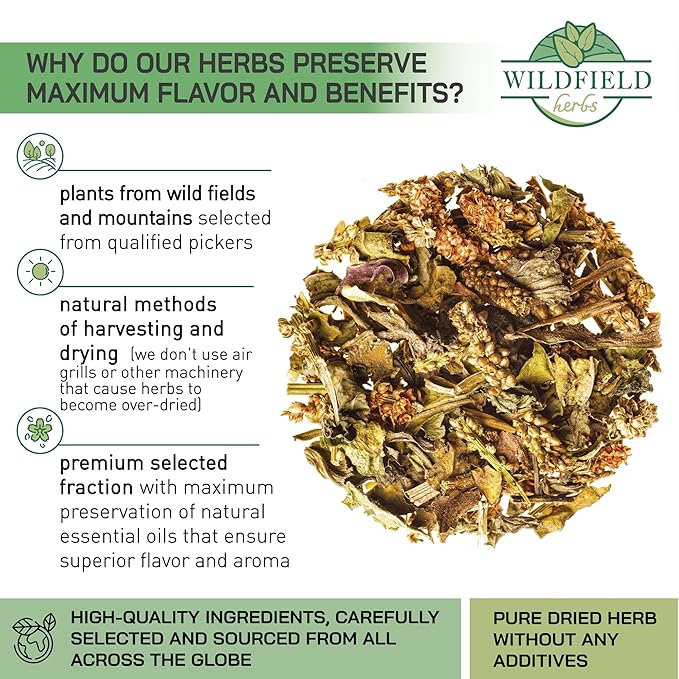 4 oz. Broadleaf Plantain Leaf Herb Tea Dried Plaintains Leaves (Plantago Majoris Folia) - 113g Greater Plantain Leaf Tea Llanten