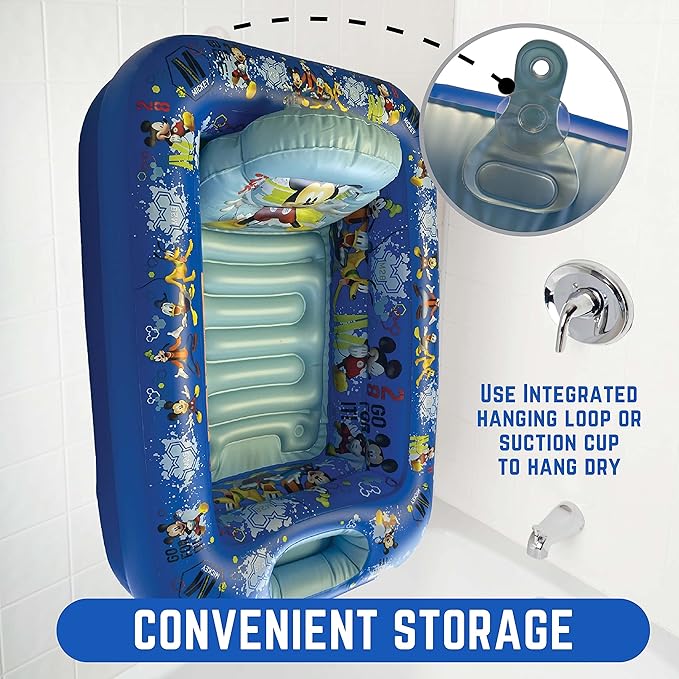 Disney Mickey Mouse Go for It Inflatable Tub - Baby Bathtub